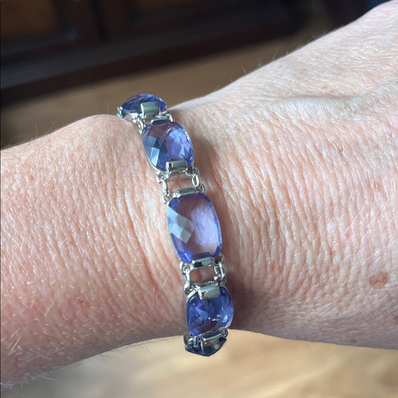 Swarovski Jewelry - Swarovski Purple Crystal Bracelet Size 6.5